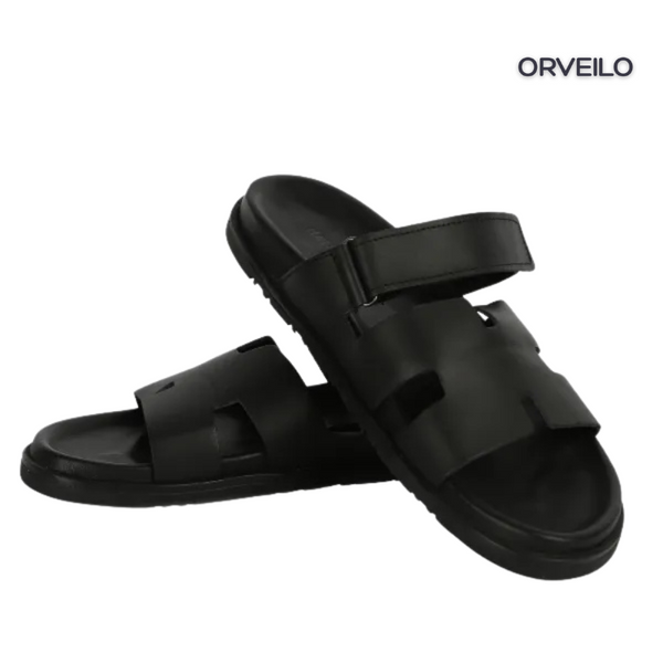 Sandale Médicale en Cuir Homme Orv-119